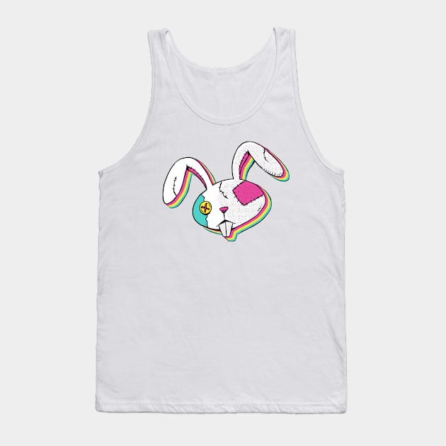 Colorful Head Bunny Tank Top by Bruno Pires